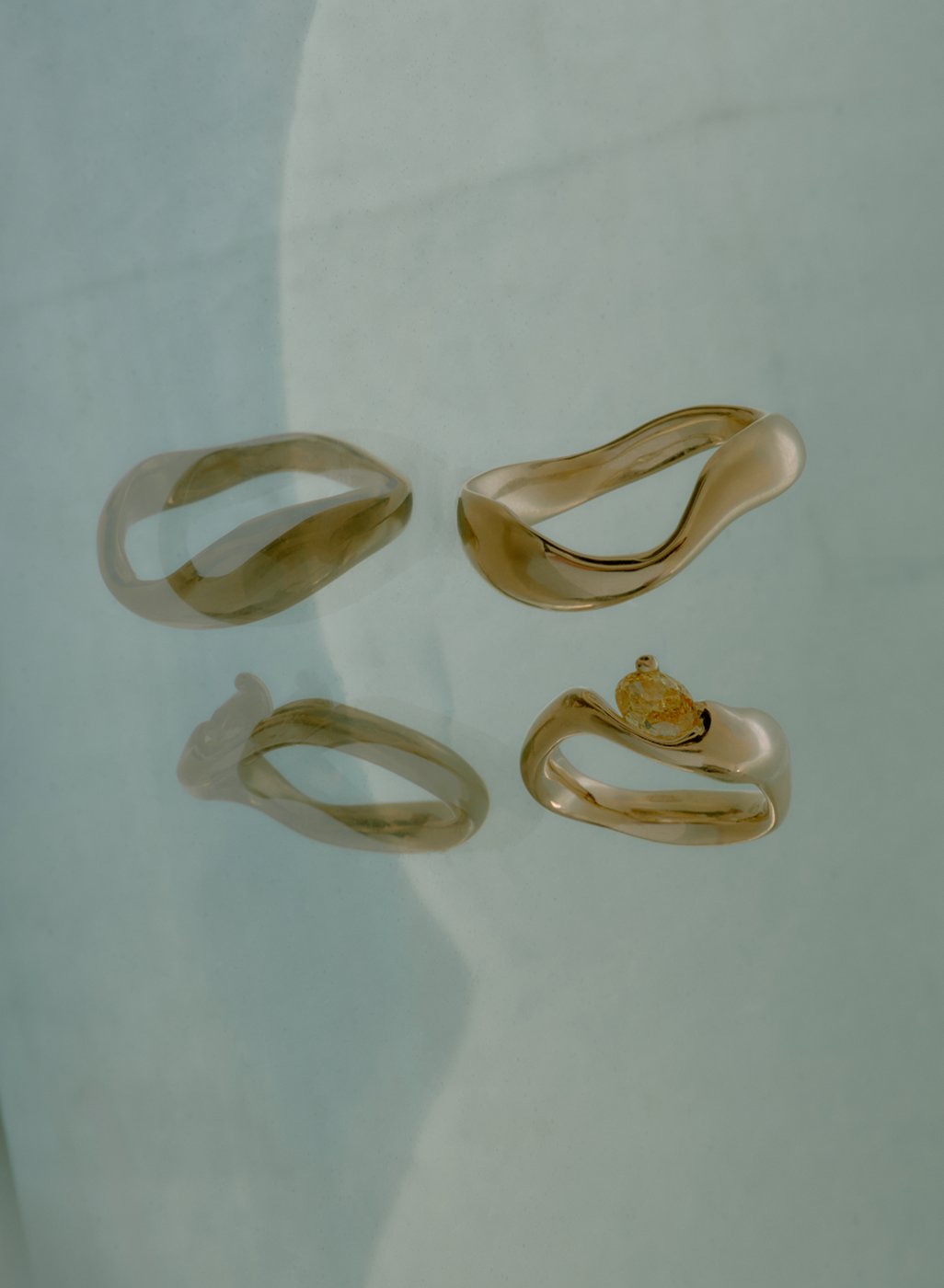 Oval Yellow Diamond Ring