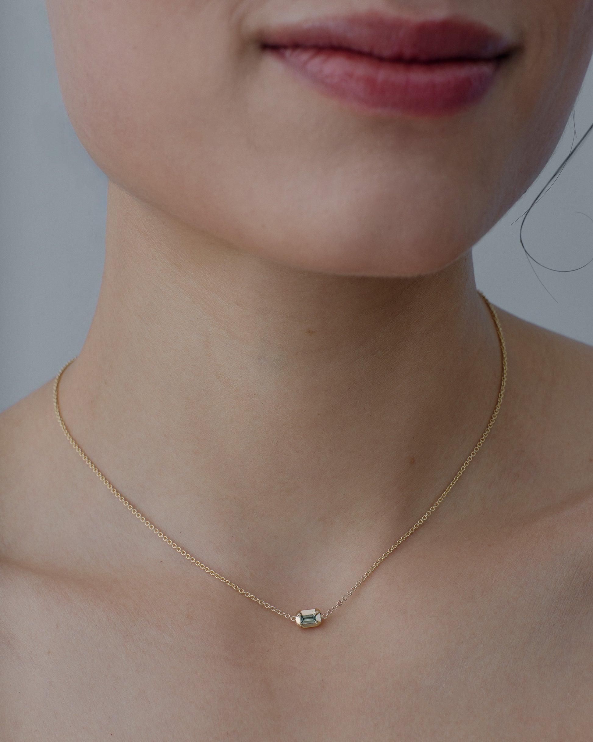 /652 Baguette Sapphire Necklace