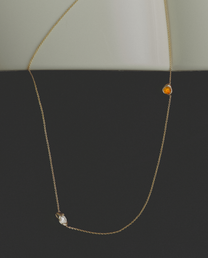 /656 Diamond and Citrine Necklace