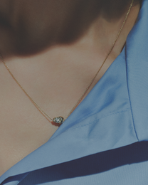 /656 Diamond and Citrine Necklace