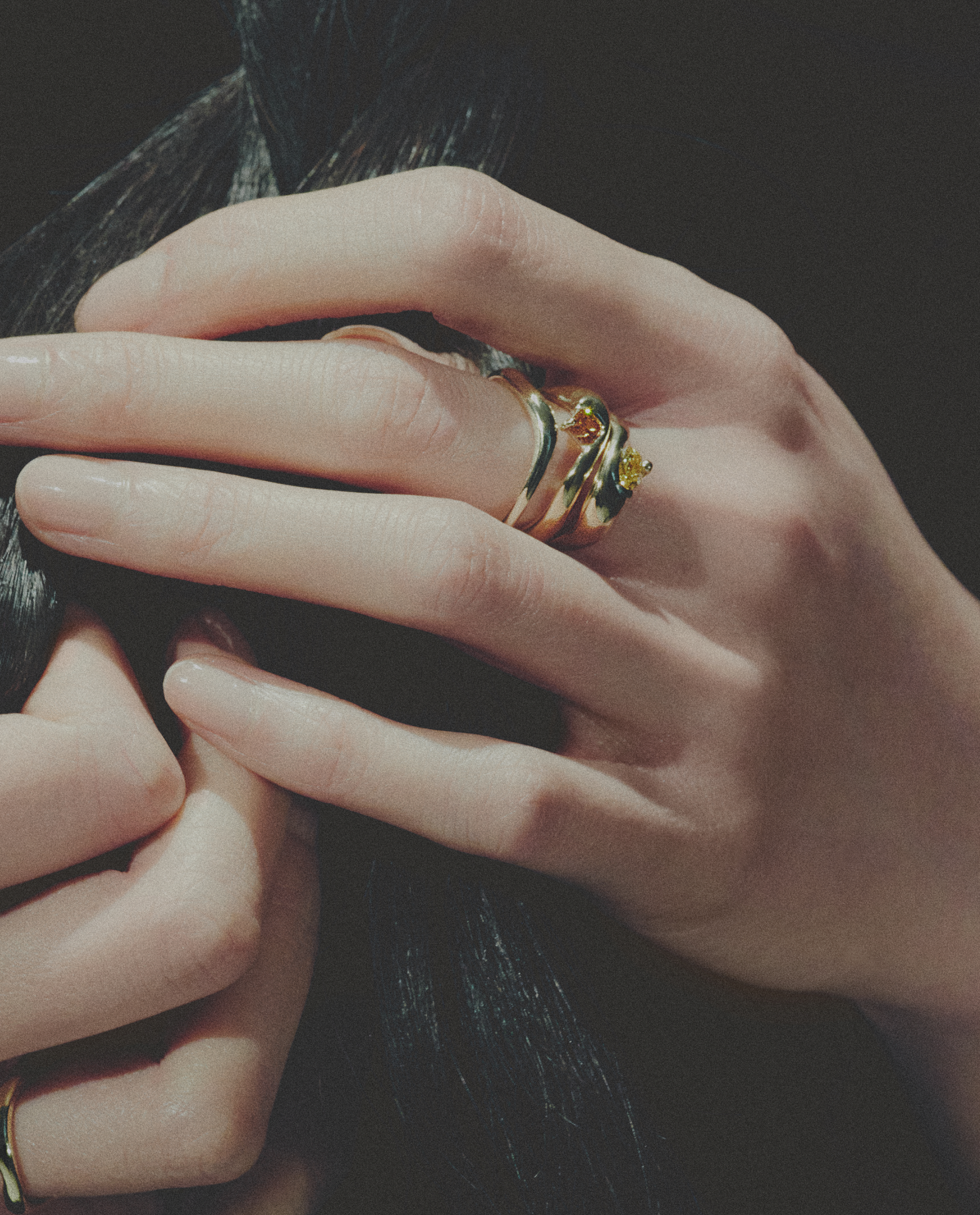 Oval Yellow Diamond Ring