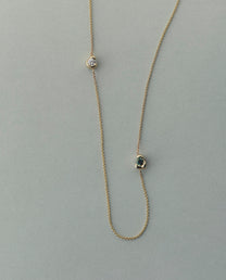 /658 Diamond and Sapphire Necklace