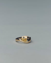 Oval Yellow Diamond Ring