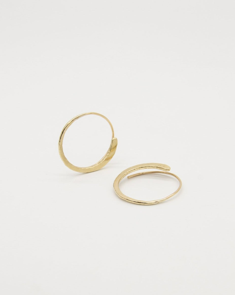 /312 Medium Hoop Earrings | Available in Solid Gold and Silver ...